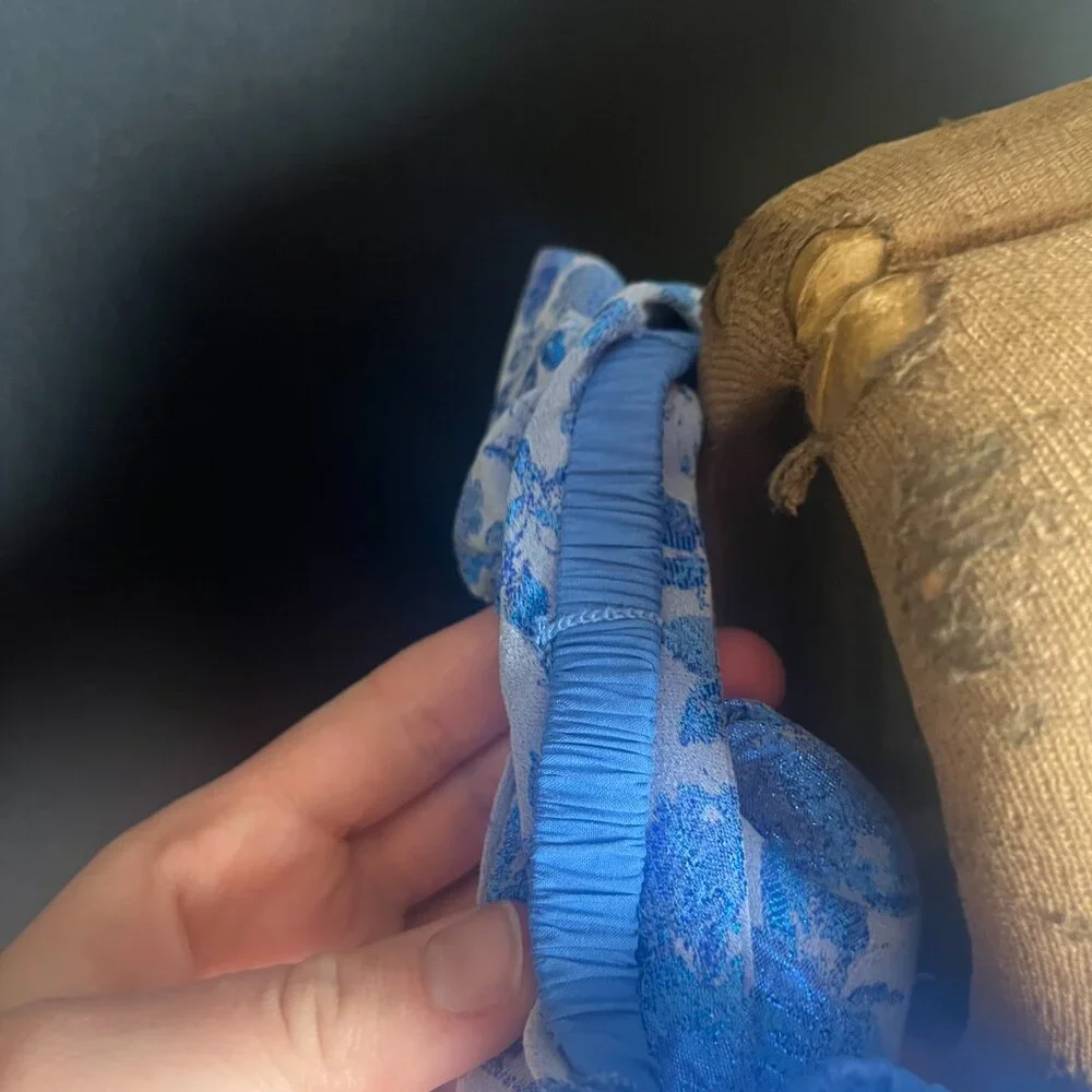 Theia Eliza Ruched Jacquard Midi Dress - Picture 5 of 10